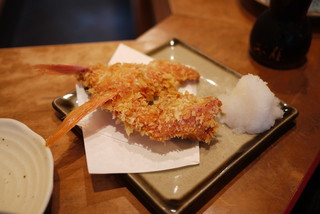 Kyuuroku - 2011/7 金目鯛刺・揚 定食に付いてくるカマのフライ 食べにくいけど美味しい