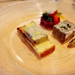 軽井沢ホテルそよかぜ - フォアグラのテリーヌとパテ･ド･カンパーニュの盛り合わせ