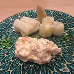 祇園ごずこん - ホワイトアスパラボイル