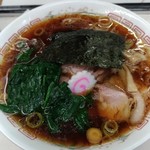 青島食堂 - 青島ラーメン＋ホウレン草50　850円