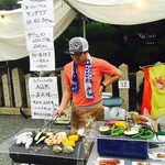 自由創作バル アクスリー - 夏越し祭出店ースペイン炭火焼きー