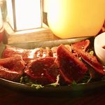 Bistro coda - 牛レバーのレバテキ(¥600)