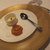 ラ・ブリック - 料理写真:前菜　シュー生地にチーズを練りこみ焼いたもの　カリフラワーのムース