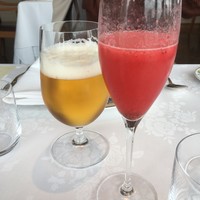 アンティカ オステリア デル ポンテ - ビール＆フレッシュ国産イチゴのロッシーニ