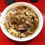 麺屋 桐龍 - ミニラーメン。650円？
      野菜少なめ、ニンニク多め、脂多め。たまらん♫