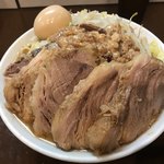 麺屋 歩夢 - 【2018.5.2】夜の部の豚入りラーメン¥950