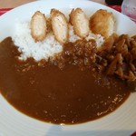 カレーの王様 - カレーもライスも大盛りサービスに惹かれてササミチーズフライカレー