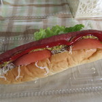 猪肉ソーセージのホットドック