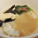 麺や 空月 - 仕上げの雑炊(小ライス)