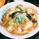 吉里吉里 - 【2018年02月】魚屋さんの塩ラーメン＠880円、提供時。