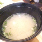 錦州寿司 - 美味しい♪ランチにぎり寿司の味噌椀【２０１８年５月】