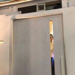 燃えよ麺助 - 暖簾が外され，ちょっと寂しい入口(^_^;)