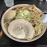 自家製太麺 渡辺 - 特大の大盛り730円にプラス50円を食券と共に渡す。