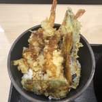 ゆで太郎 - 海老天丼セット 680円