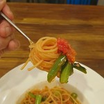 イルグラート - パスタアラビアータ (日替り野菜追加)