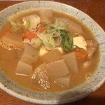 Izakaya Ooyama - もつ煮込み、味噌のお汁は格別に旨い。