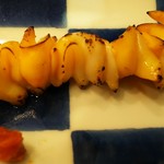 築地寿司清 - 青柳の三角のところを串焼き