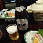 ホテル明星 - まずはビール