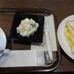 上島珈琲店 - ランチ　ミックスサンド　と　タマゴサラダ　930円