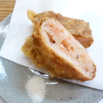 割烹 市川 - 桜海老しんじょうの東寺揚げ