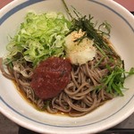 若鯱家 - 梅じそおろし蕎麦(ねぎ大盛)