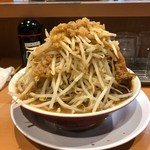 ラーメン 男塾!! - 塾長ラーメン並（野菜、にんにく、背脂マシマシ♪）