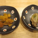 数の子ハリハリ、かき燻製油漬け