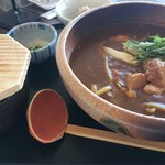 かさぎゴルフ倶楽部 - 豚の角煮入りカレーうどん