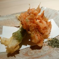 ぎんざ 一二岐 - 桜海老とふきのとう　白魚と大葉