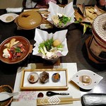 ふわり家 - はじめに並んだ料理