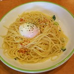 サイゼリヤ - 半熟卵のﾍﾟﾍﾟﾛﾝﾁｰﾉ368円