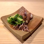 うを徳 - 富山 蛍烏賊 + 魚沼 野萱草 酢味噌和え