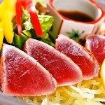 日本海産マグロのレアステーキ