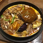 大須せろり - 鉄板コルポチ＋ハンバーグ、あんかけソース