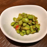 中国飯店 紫玉蘭 - 塩漬け青菜と枝豆の和え物