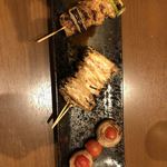鶏活 - 皮、手羽先、ブタトマト巻き