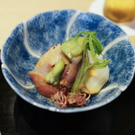 にい留 - 篠島の平貝、ホタルイカ、空豆