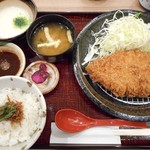 とろ麦 - 料理写真:ロースかつ定食 2018.4
