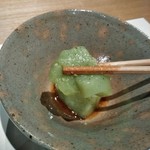 日本料理 栗吉 - [料理] 先付：うすい豆どうふ ③