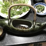 民宿すぎの子 - 岩魚の骨酒 2合 1500円(税込)