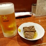 牛たん料理 閣 ブランドーム本店 - 生ビール☆タンの角煮