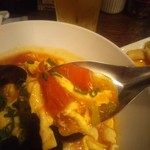 麺線屋formosa - ふわっトロ～玉子の甘さにトマトの酸味♪