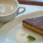 cafe Moi - キャラメル＆チョコチーズケーキ＋バニララテ