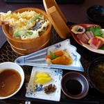 すえよし - 天丼定食(上) 1,300円