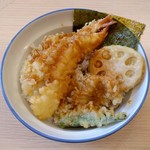 Tendon Tempura Hompo Santen - 海老天丼（390円）