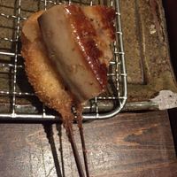 串揚げキッチン だん 十三店 - フォアグラ  茄子  そのままで