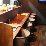 ハマチョウ - カウンター席