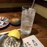 魚沼釜蔵 - 生搾りレモンサワー