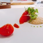 ラ クレリエール - 2018.4.  高知県より 『狼桃』の一皿