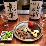 Jizake Annaijo Aidukurabu - おつまみとお酒のセット  苺が合います